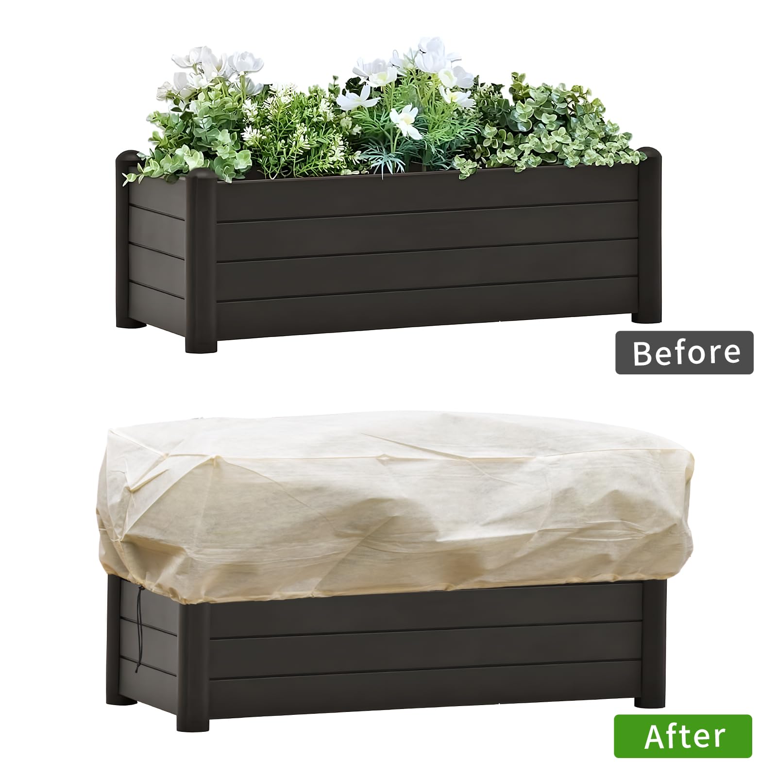 iBamso Winter Plant Fleece Frost Protection Cover - Image 3