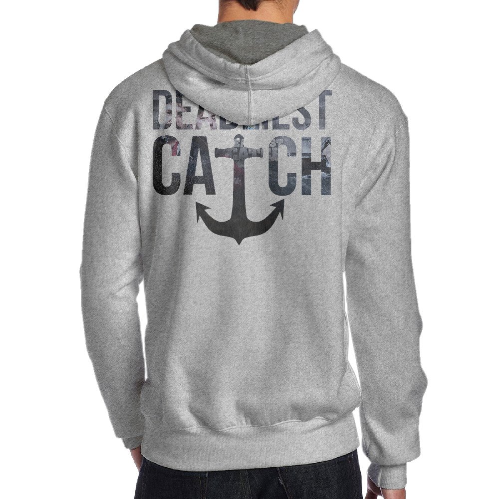 Deadliest Catch Men's Pullover Hoodie Sweatshirts M Ash