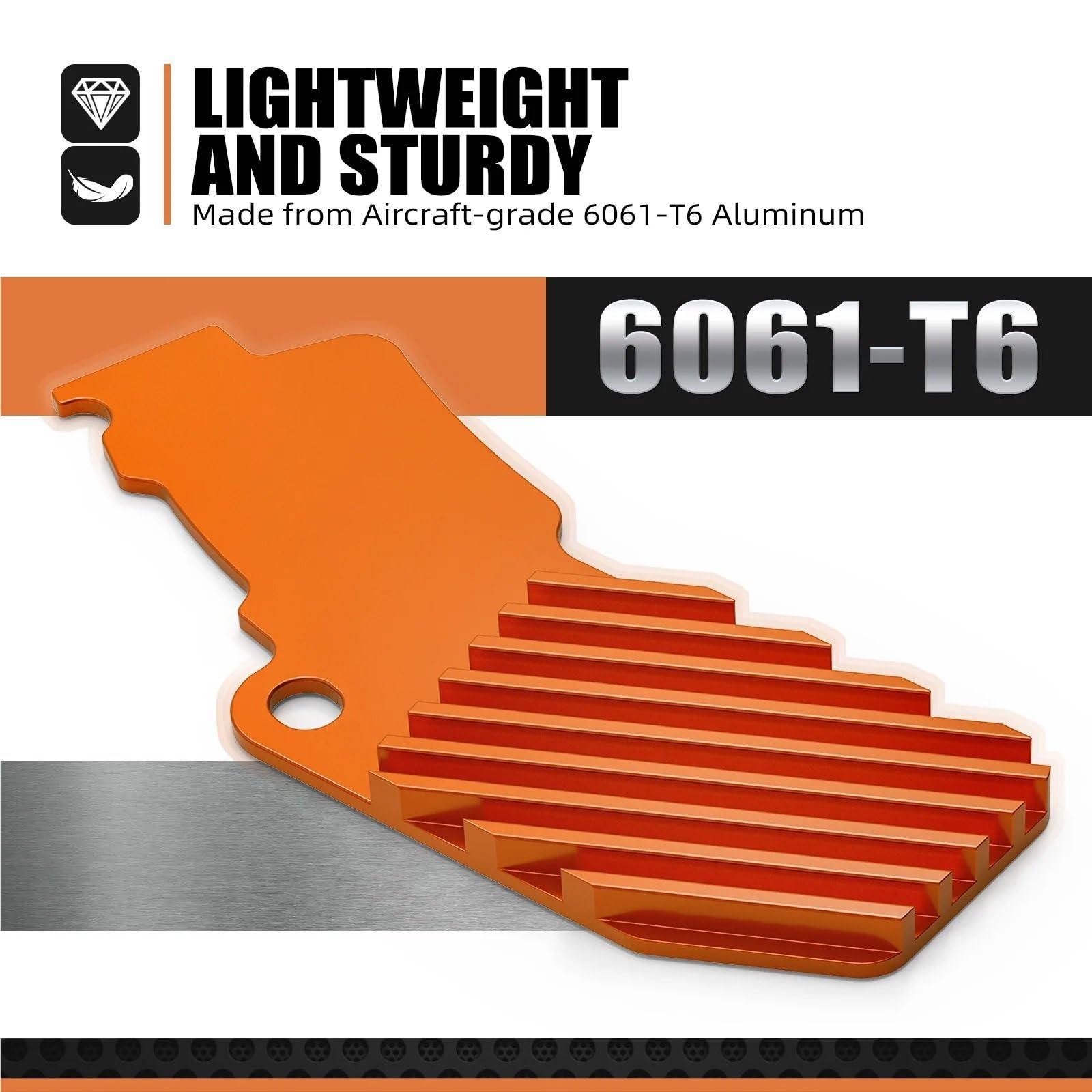 Protezione Disco Freno Adatto per KT-M EXC 300 EXC 250 EXCF 350 SX 125 SXF 250 SXF 450 XCW 300 XC XCF 2008-2023 Dissipatore di Calore del Freno Posteriore(Orange)