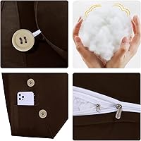 Vista 119 de Triangular Reading Pillow Wedge Headboard Back Support Pillow for Sitting up in Bed Daybed Bolster Backrest Couch Sofa Corner Cushion Medium Velvet