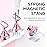 Makartt Nail Stand for Nails Art Display Practice Nail Holder for Painting Nails Stand for False Nail Press On Designs Magnetic Fake Nail Holder with 1M Double-sided Tape For Home DIY Salon Supplies