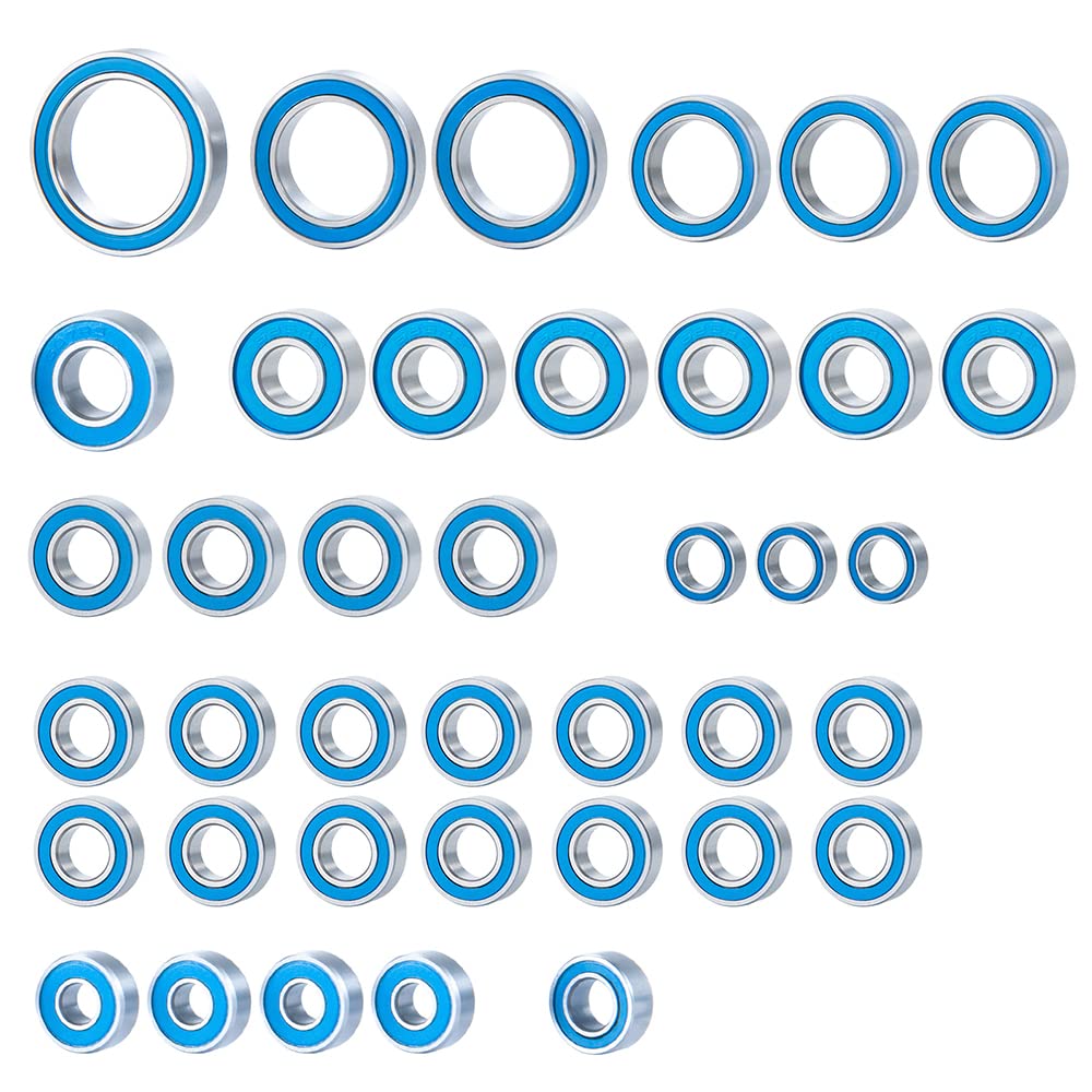 26Pcs Metal Wheels Axle Sealed Bearing Kit for 1:10 TRX-4 Sport Defender Bronco RC Car