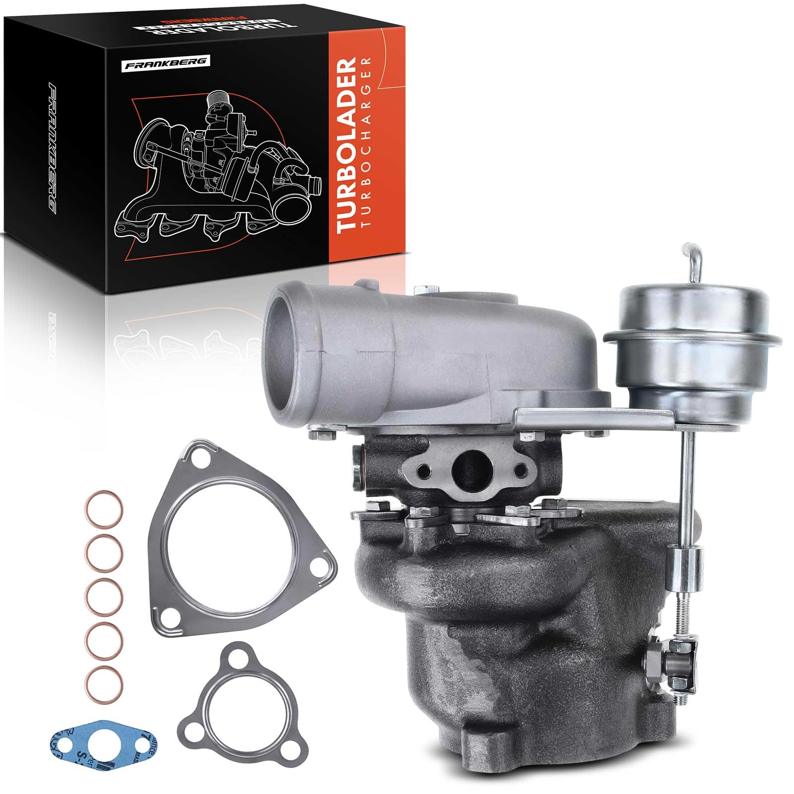 Frankberg Turbocompressore 058145703J | Compatibile con: A4 8EC, P.a.s.s.a.t Variant 3B5, Exeo 3R2, P.a.s.s.a.t Variant 3B6, A4 Cabriolet 8H7, P.a.s.s.a.t 3B3