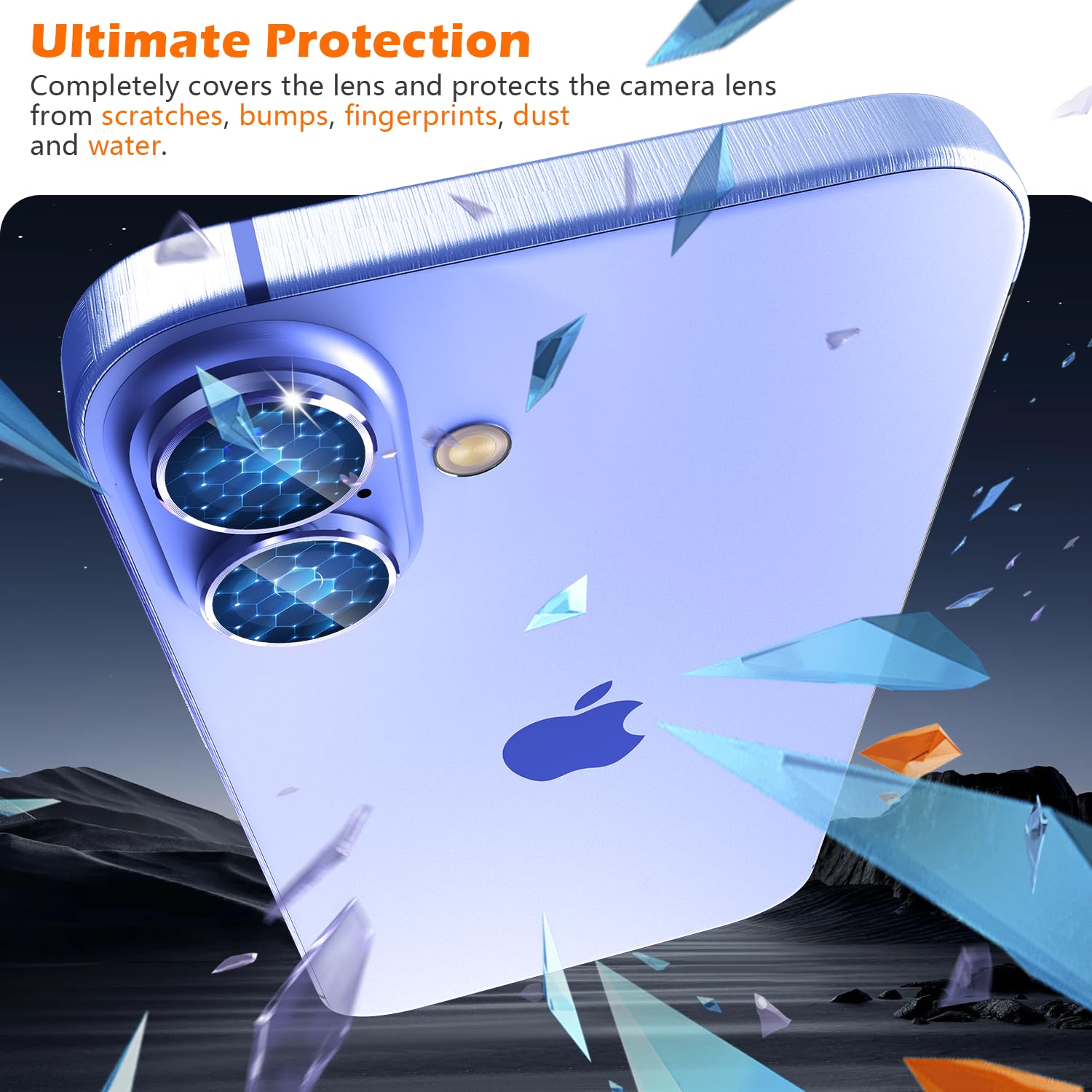imluckies Camera Lens Protector for iPhone 16 / iPhone 16 Plus - Image 2
