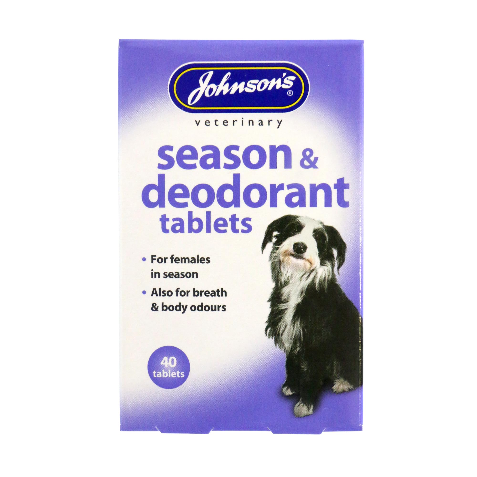 Vet Bitch & Deodorant Tablets (Pack of 40) - Reduces Oestrus Odour, Supports Breath & Body Freshness