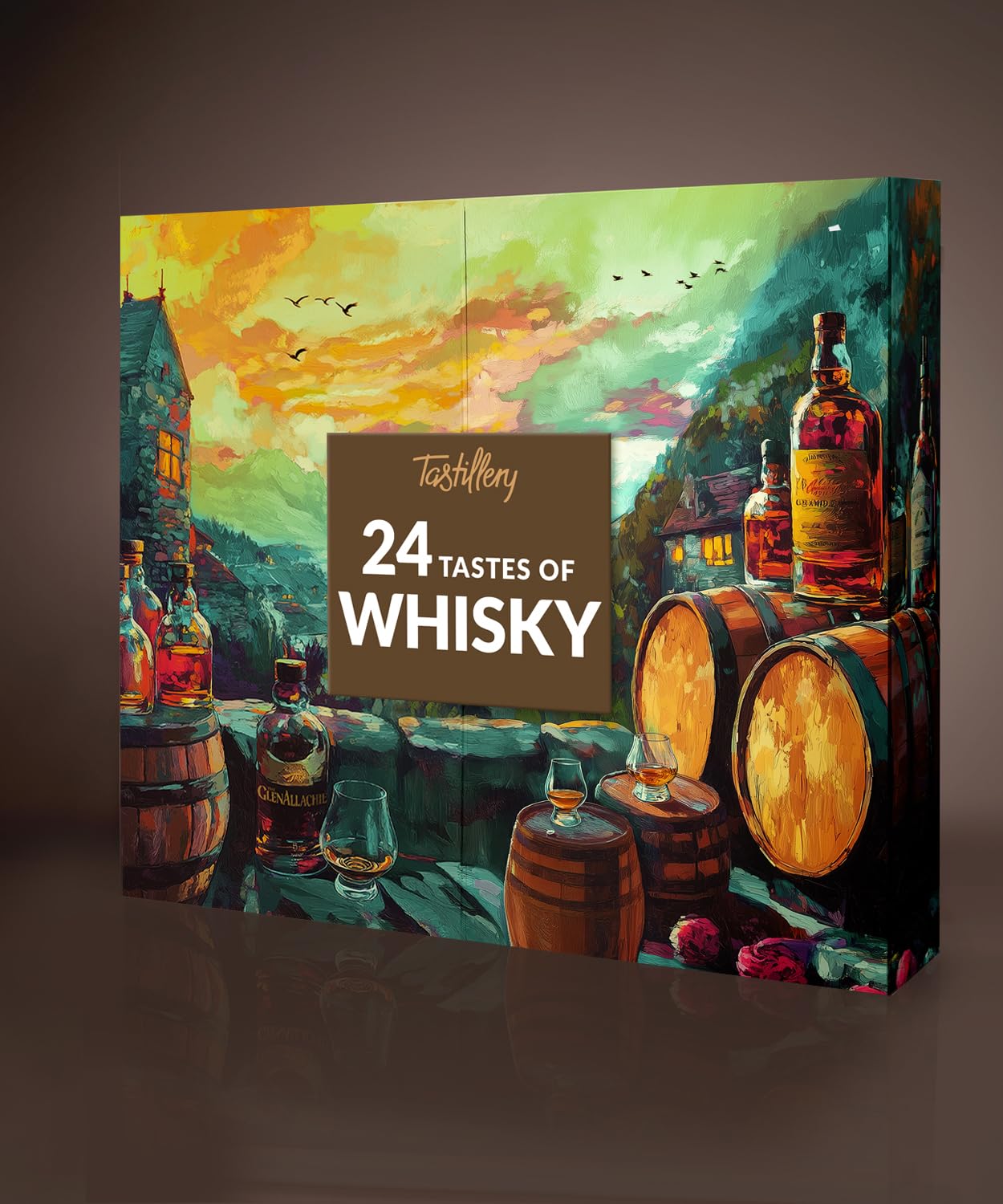 Whisky Adventskalender 2025-24 außergewöhnliche Whiskys mit je 30 ml Inhalt - Schottland, Irland, Japan, Deutschland etc. inkl. Blind Tasting, hochwertiges Booklet und Video Tasting