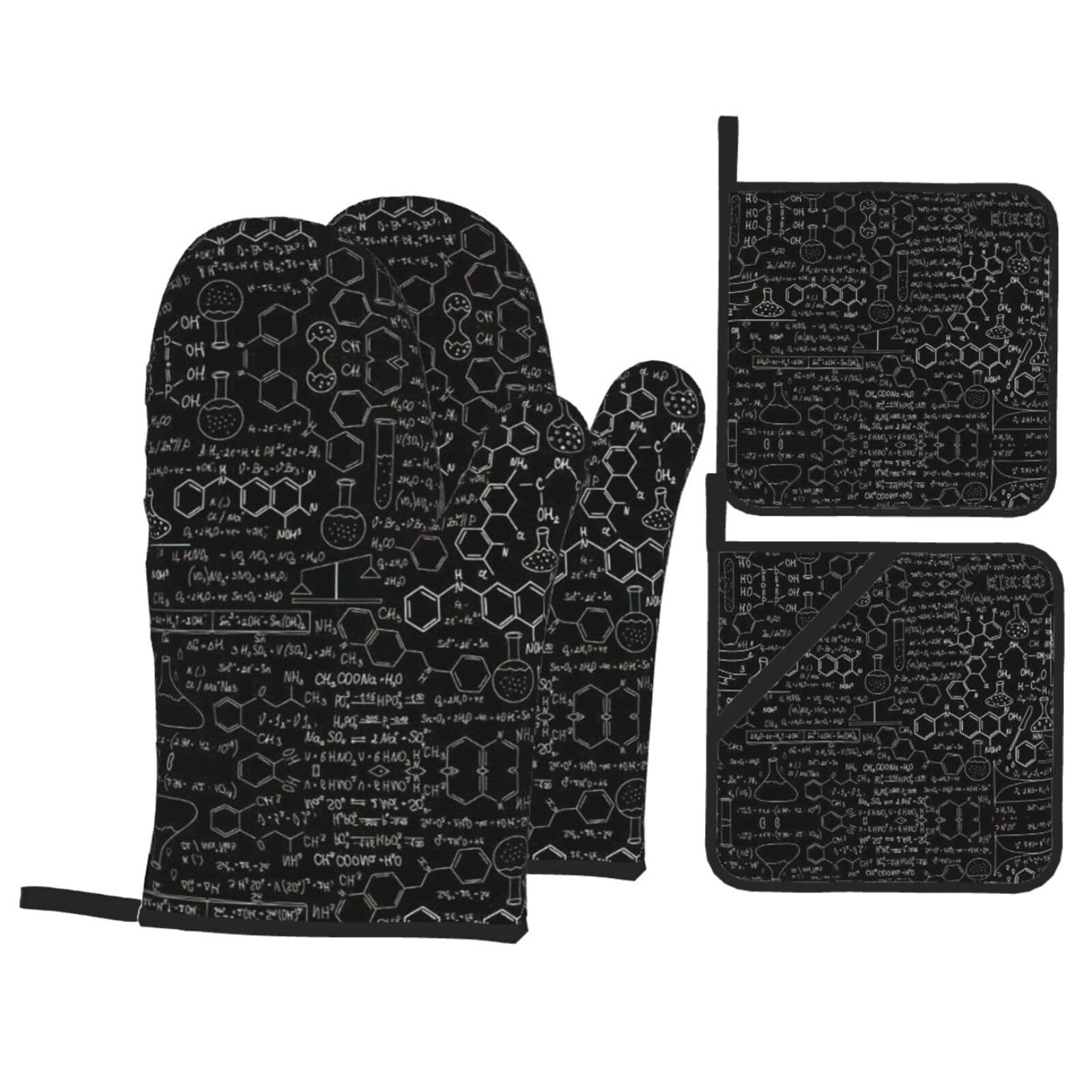 Évitez les brûlures au four grâce aux maniques de Noël isolantes lot de 4 accessoires