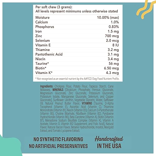 Miniatura 6 de Natural Dog Company Paquete de bienestar para perros, multivitaminas para perros, para cachorros y personas mayores, suplementos para la piel y el