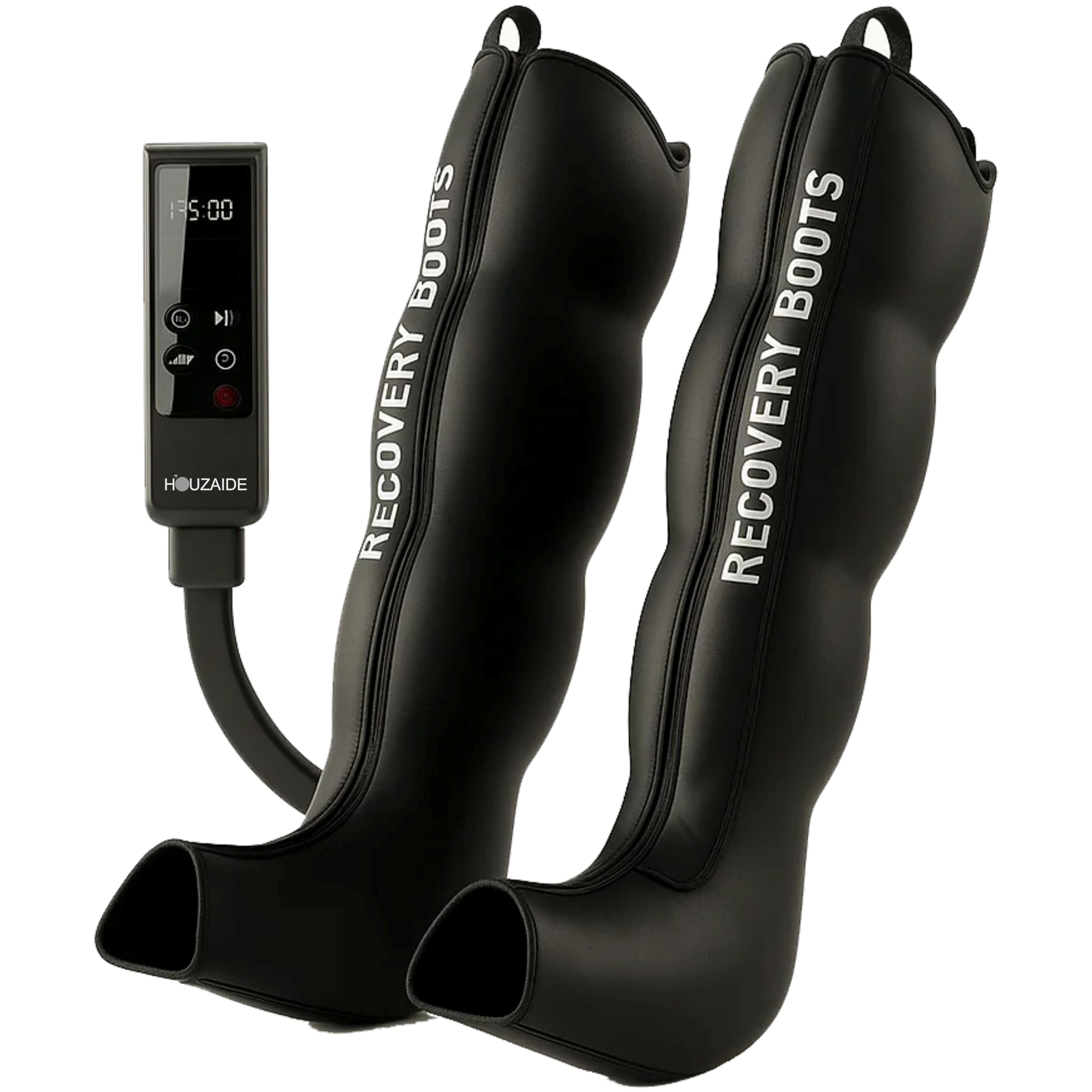 Houzaide Leg Massager for Pain Relief | Foot Calf & Thigh Recovery | Full Air Compression Leg Massager for Blood Circulation and Pain Relief | 6 Mode, 4 Zones, 9 Intensity | 1 Year Warranty - Raksha Bandhan Gift Option