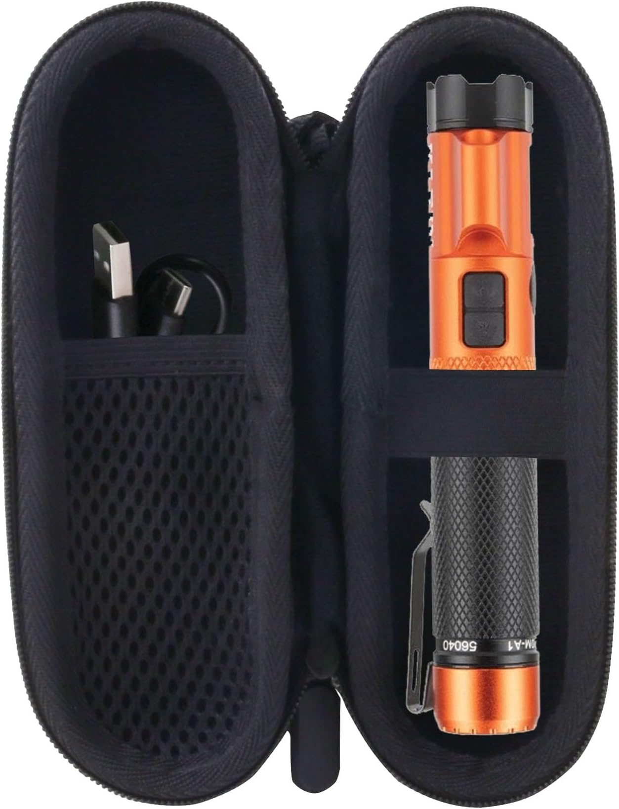 WERJIA Hard Carrying Case Compatible with Klein Tools 56040/56412 LED Rechargeable Flashlight