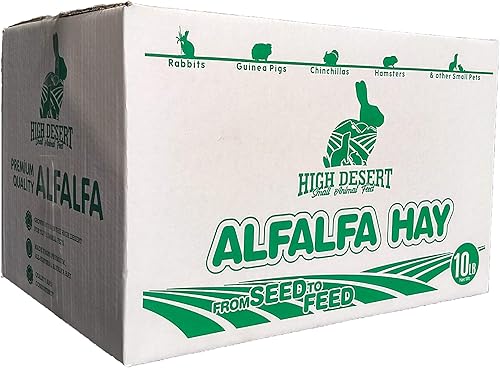 Miniatura 11 de High Desert Heno de alfalfa para conejos, cobayas, chinchillas y mascotas pequeñas, heno natural rico en proteínas para animales jóvenes