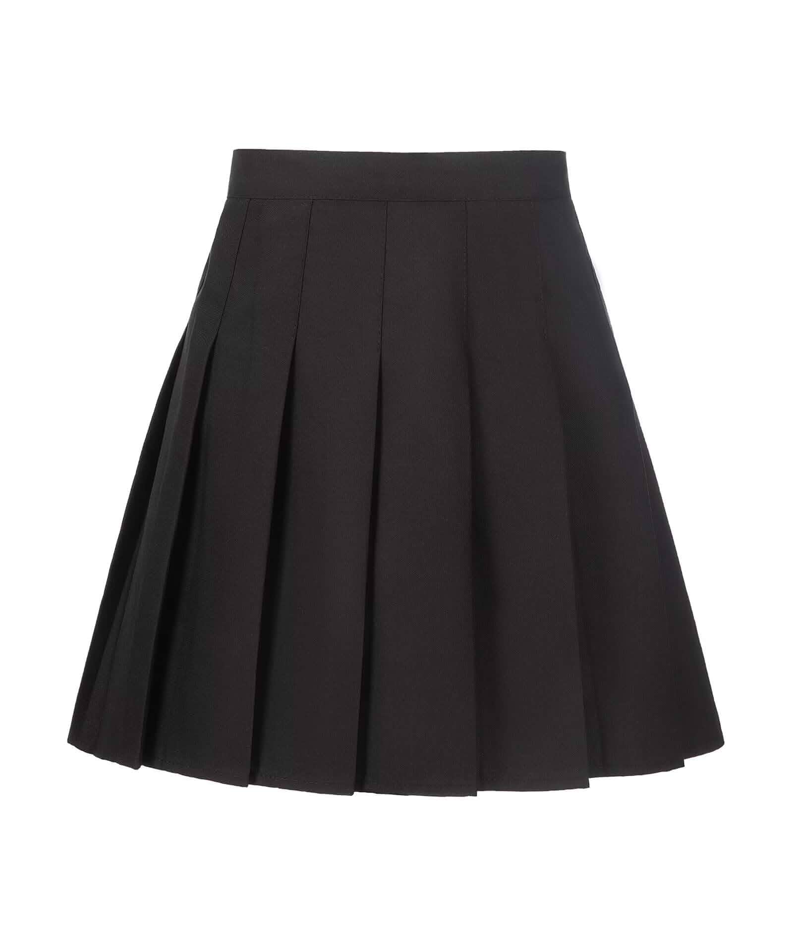 Womens Pleated Skirt with Built-in Shorts High Waisted A-Line Skirts S-4XL High waist pleated skirt for women, A-line mini skirt, ideal for preppy daily, school dating & casual streetwear for women