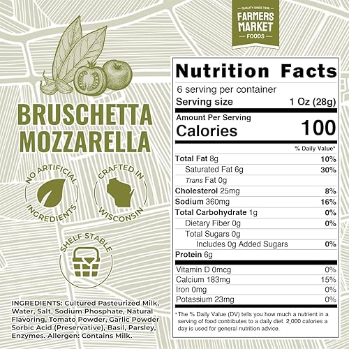 Miniatura 15 de Farmers Market, Gluten Free, Keto, Paleo, Low Sodium, Zero Sugar, Wisconsin Cheese Gift Sets, 3-Pack, Classic Italian Cheese Blend