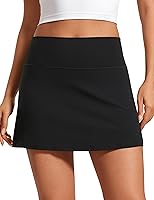 CRZ YOGA Butterluxe High Waisted Tennis Skirt Women - Soft Mini A-Line Golf Skort Lined Shorts Inner Pockets