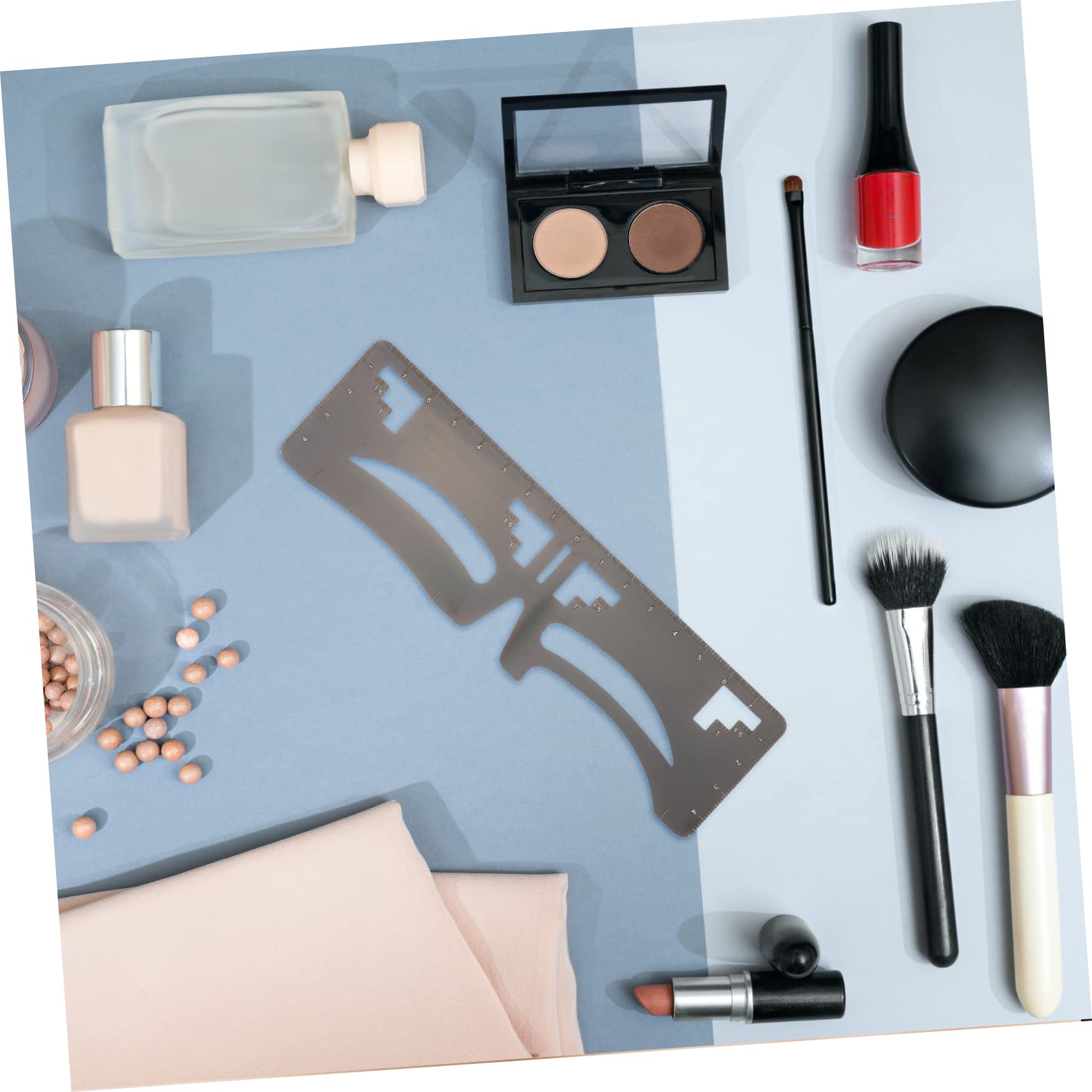 DOITOOL 6pezzi Ruler Per Sopracciglia Inossidabile Per Sopracciglia Strumento Makeup Per e Ragazze Stencil Per Design