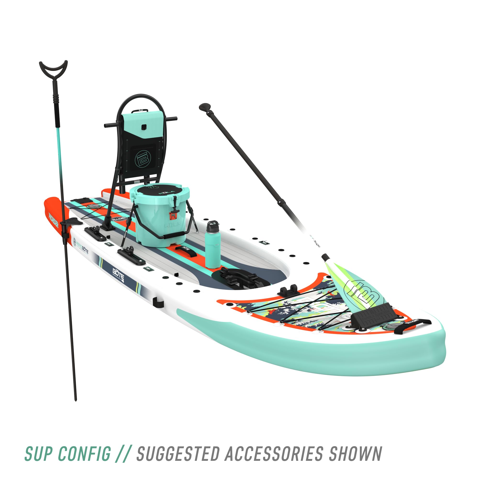 BOTE ProRider Aero Inflatable Fishing SUP | Hybrid Pedal Drive Board