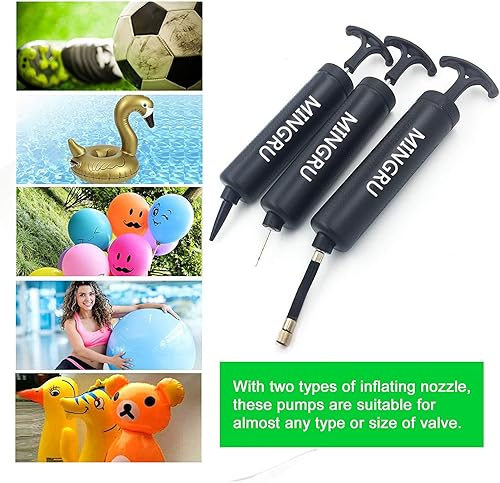 Miniatura 6 de Bomba de bolas para baloncesto, fútbol, voleibol, rugby, waterpolo y otros inflatables. Bomba de aire, agujas y boquillas incluidas.