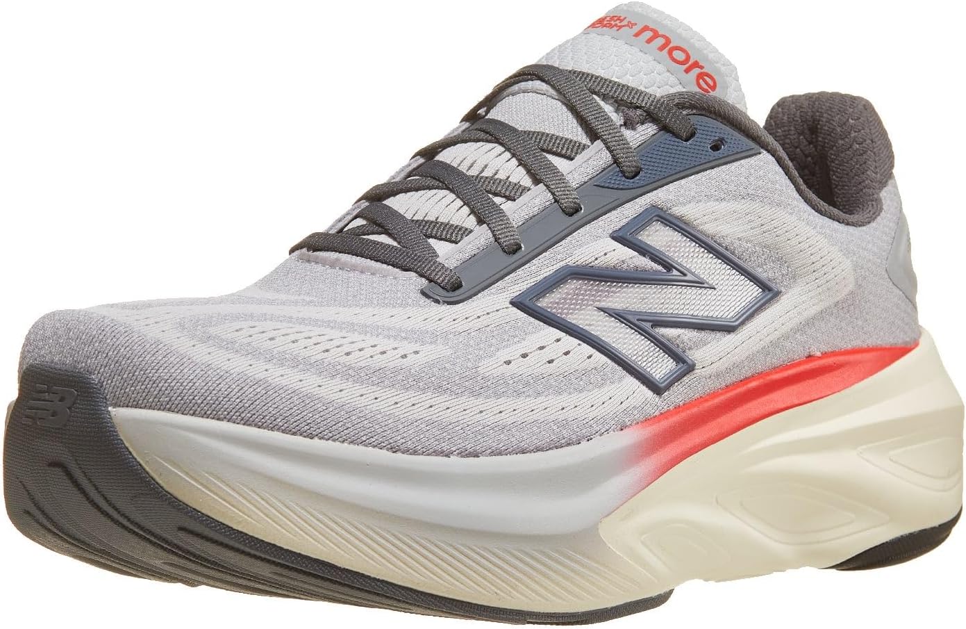 New Balance Men's Fresh Foam X More v6 Running Shoe, Grey Matter/True Red/Castlerock, 13 X-Wide - Image 2
