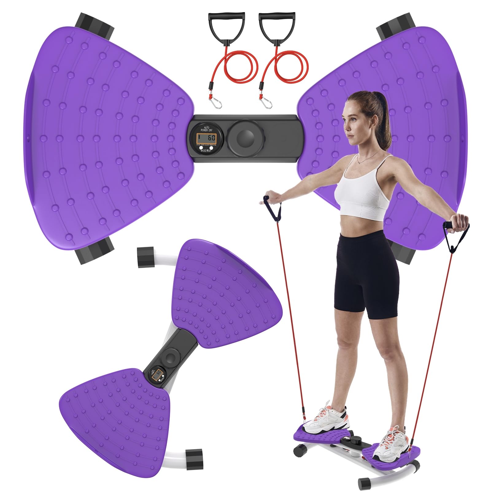 RENZEC Waist Twister Machine, Adjustable Exercise Twist Board for