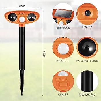 ソーラー超音波動物忌避剤、モーションセンサー付き Amazon.co.jp: 超音波動物忌避剤、屋外ソーラーパワーリス抑止