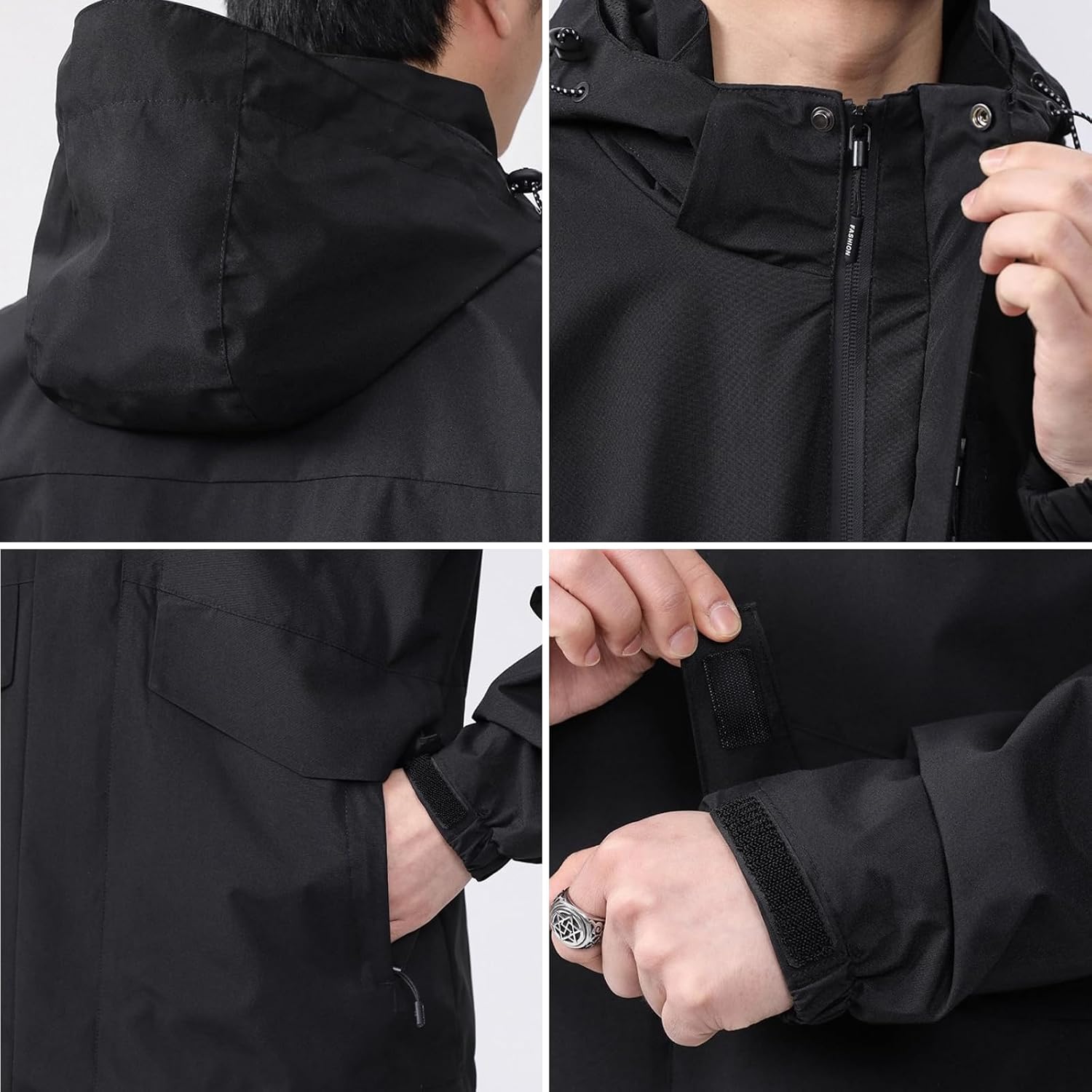 Men's Waterproof Rain Defender Relaxed Fit Jacket Relaxed Fit Jacket