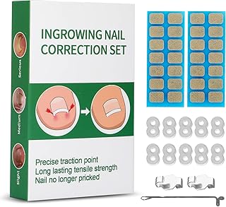 Ingrown Toenail Treatment, 10 packs Ingrown Toenail Corrector, Ingrown Toenail Removal Kit for Curved Nail Repair, Corrector for Man and Women All Size Toenail