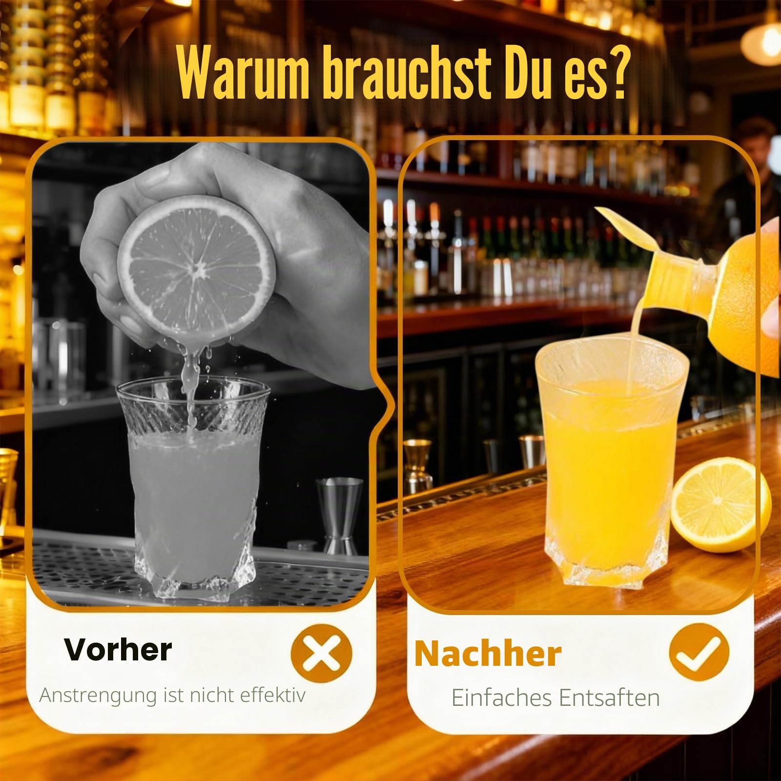 2 Lemon Squeezer, Transparente Deckel-Zitronenpresse mit Schraubverschluss, Tragbare Kompakte Handpresse für Zitrusfrüchte, Cocktails und Kochzwecke