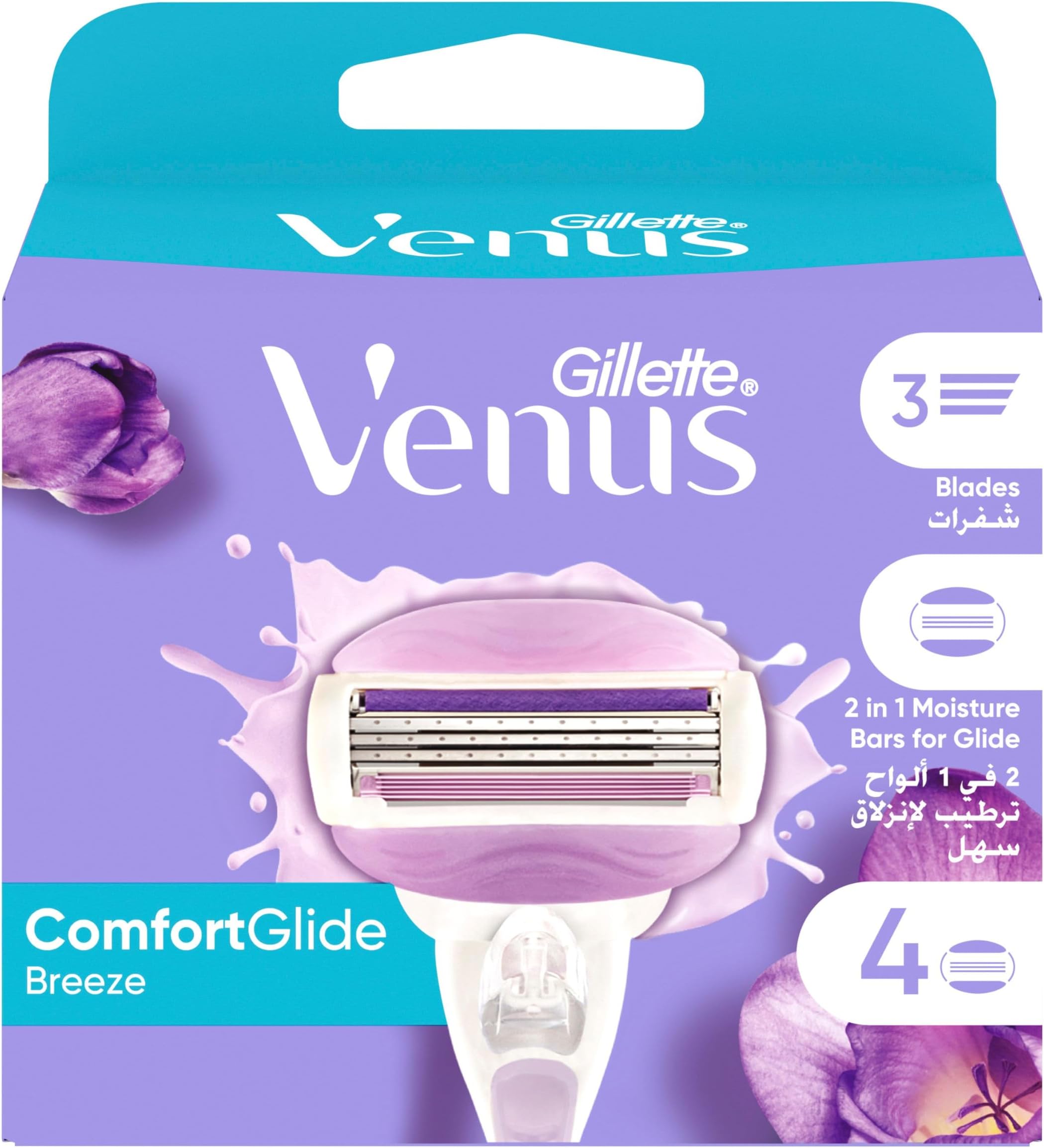 Venus ComfortGlide Breeze Woman's Razor Carts: 4 carts