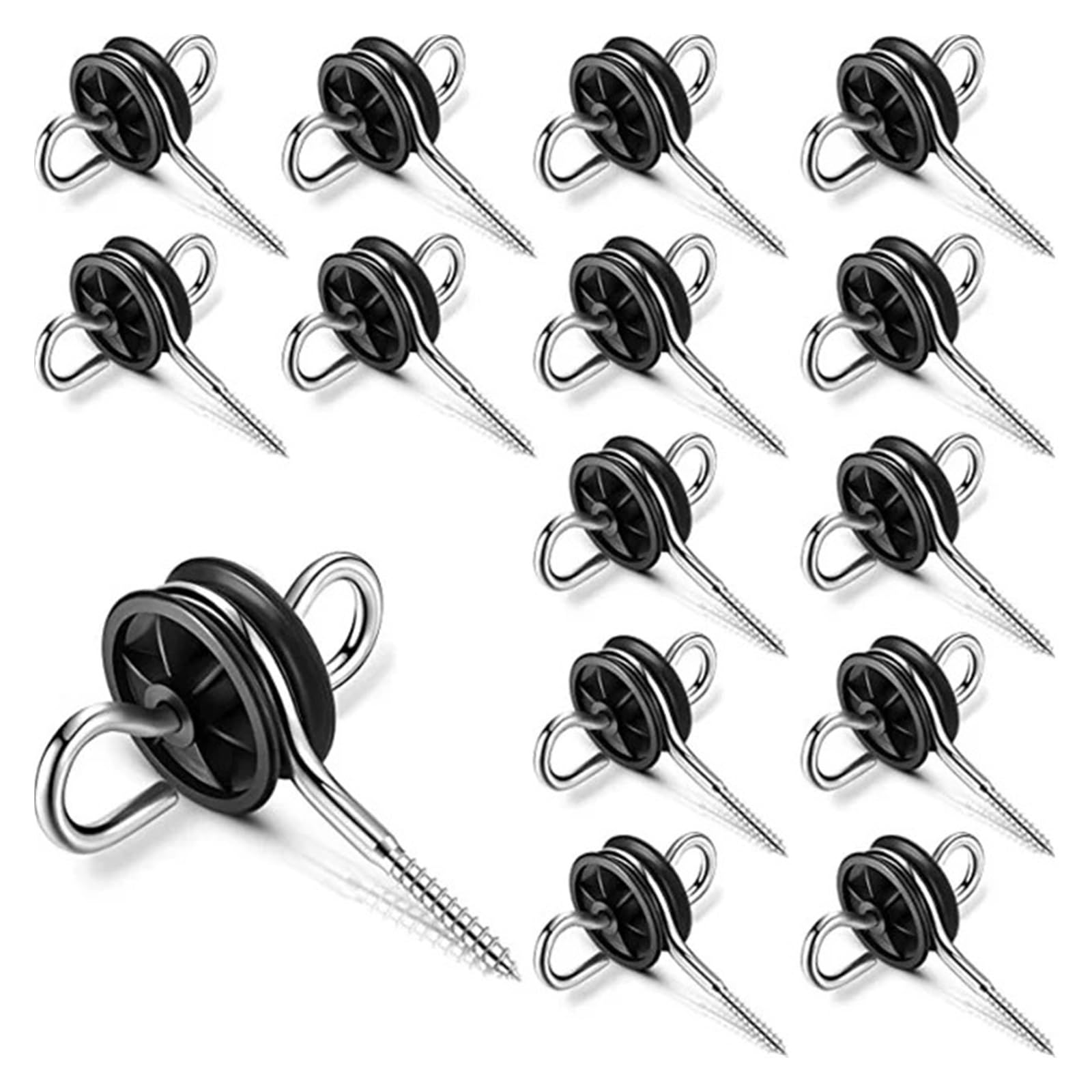 12 Pezzi isolatori for Recinzione elettrica Maniglia cancello Ancoraggio su Fattoria Bestiame Pulcino Cane Animale Bestiame recinto Elettrico Filo isolatore