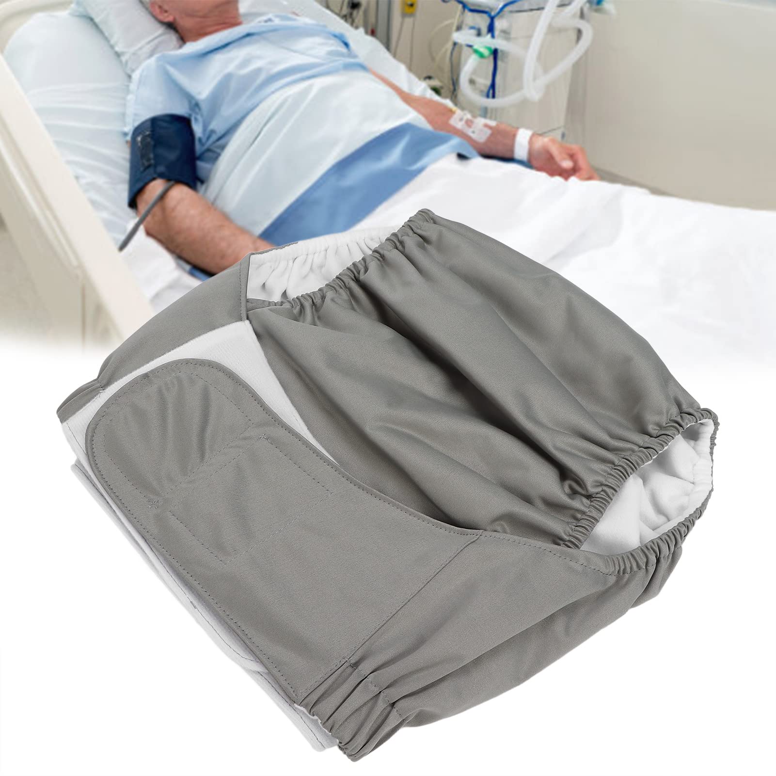 Couches Lavables pour Adultes, Couches Lavables pour Adolescents avec Attaches à Crochets, Couches Lavables et Réutilisables Respirantes pour L'incontinence des Personnes âgées, sans Fuite Pendant la