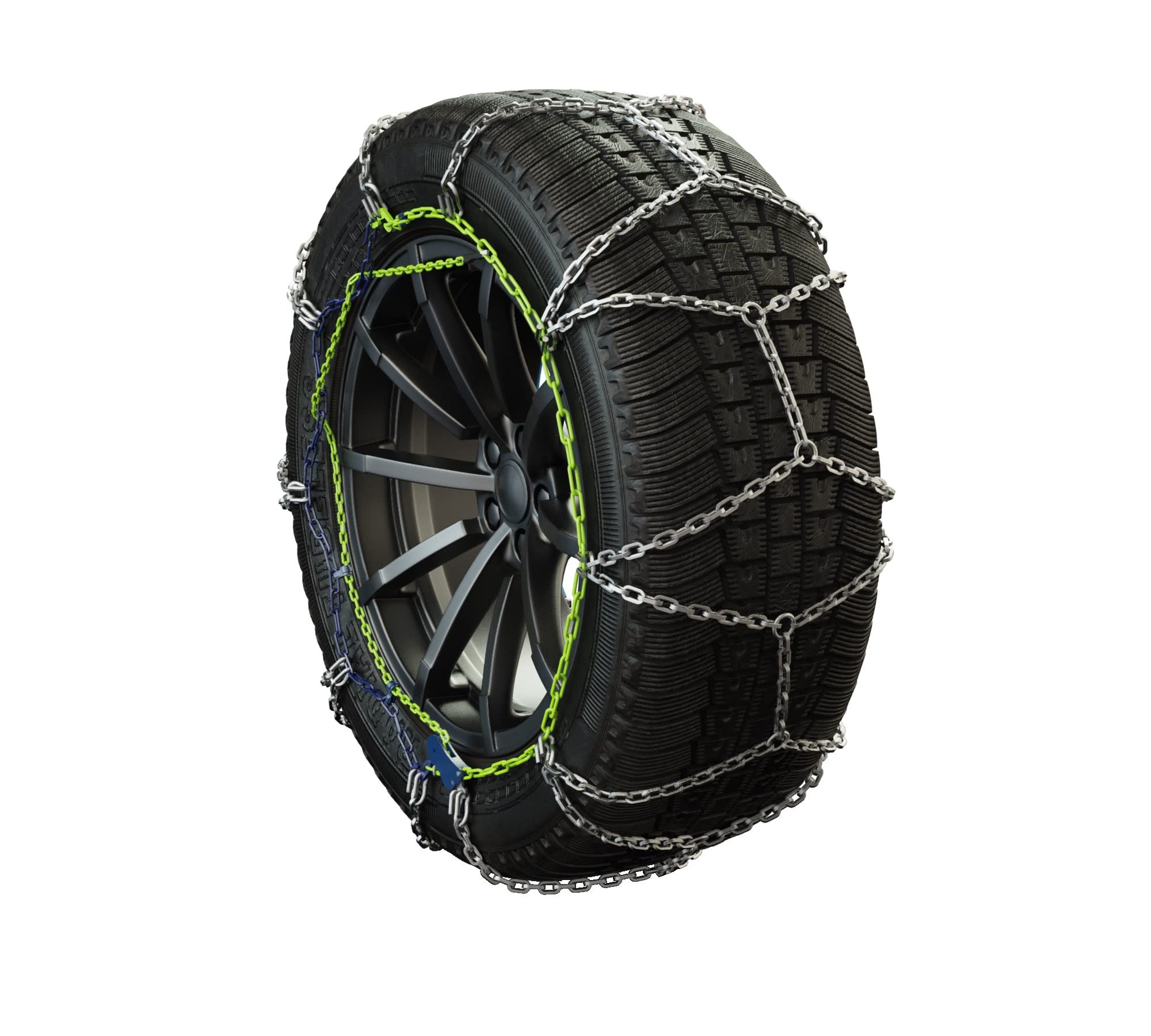 AROBA PC9-140 PRO COMPACT 9mm Catene da neve by Veriga (1 coppia = 2 pezzi) - Tensionamento manuale - Montaggio facile - per auto