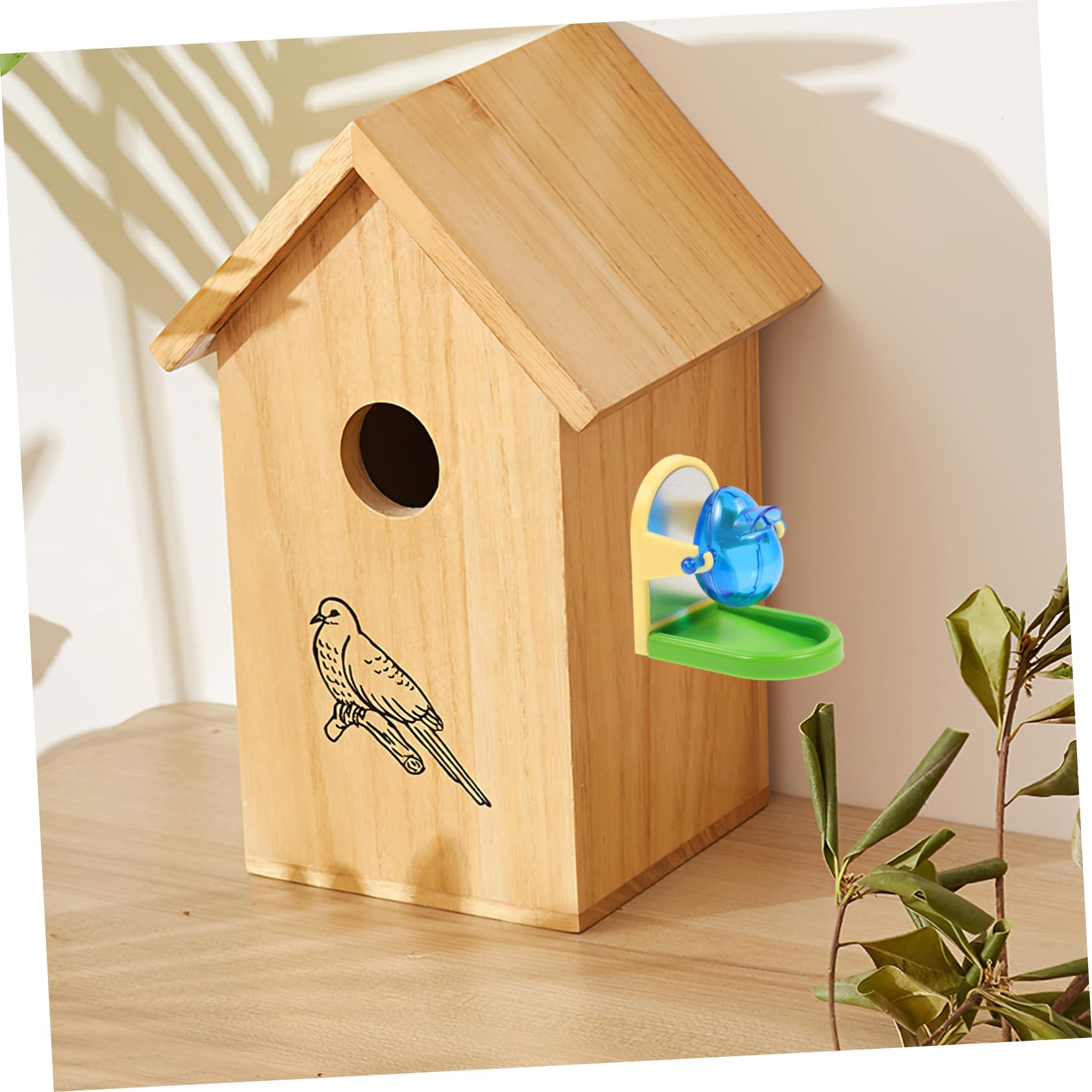 Juguete Estructura Simple de Entrenamiento para Loros y Pájaros Hecho de Metal y Plástico para Ejercicio y Entretenimiento en Mascotas