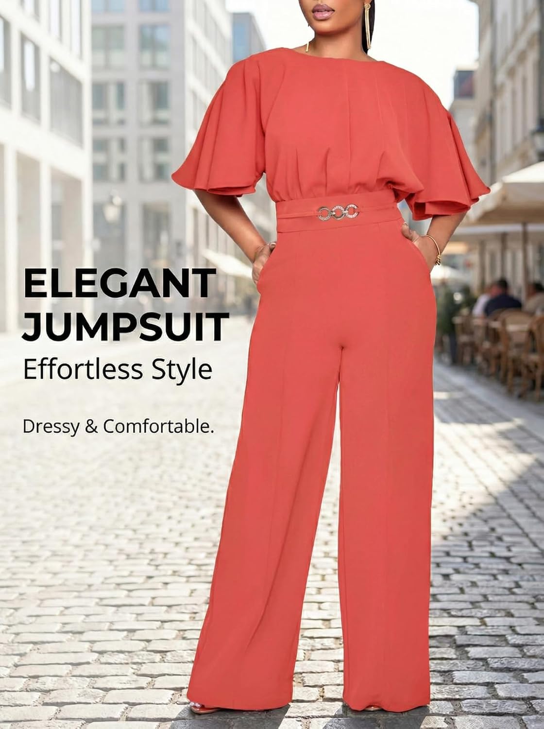 acelyn Elegant Jumpsuit for Women Dressy Sexy Plus Size Wide Leg Pant Suit One Piece Party Outfits