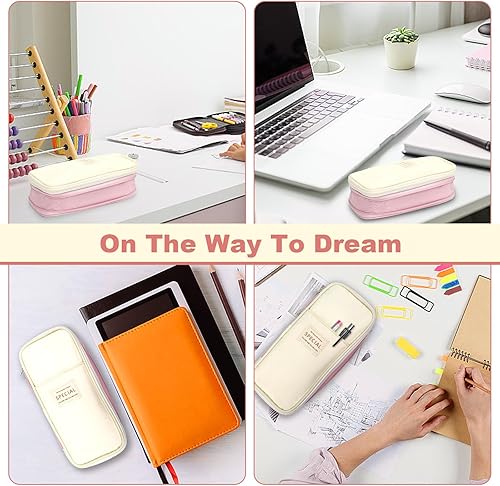 Miniatura 6 de Estuche para lápices de gran capacidad, oficina, academia, escuela, almacenamiento grande, bolsa duradera para bolígrafos, niños, adolescentes y