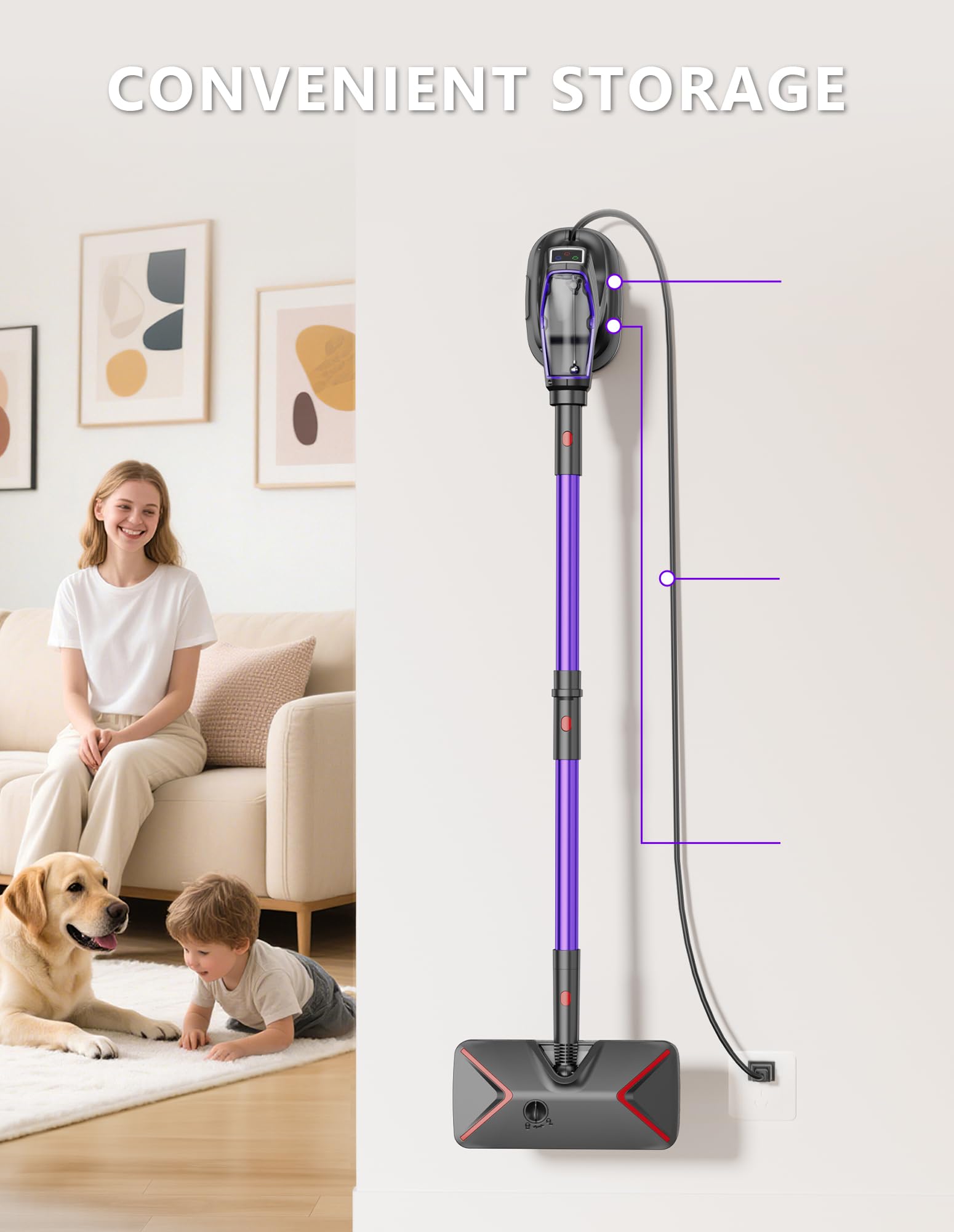 Mopa de vapor para limpieza de suelos, limpiador de vapor 29 en 1 resistente para el hogar con vaporizador de mano desmontable, para madera dura, azulejos, paredes, lechada, ventanas, muebles y