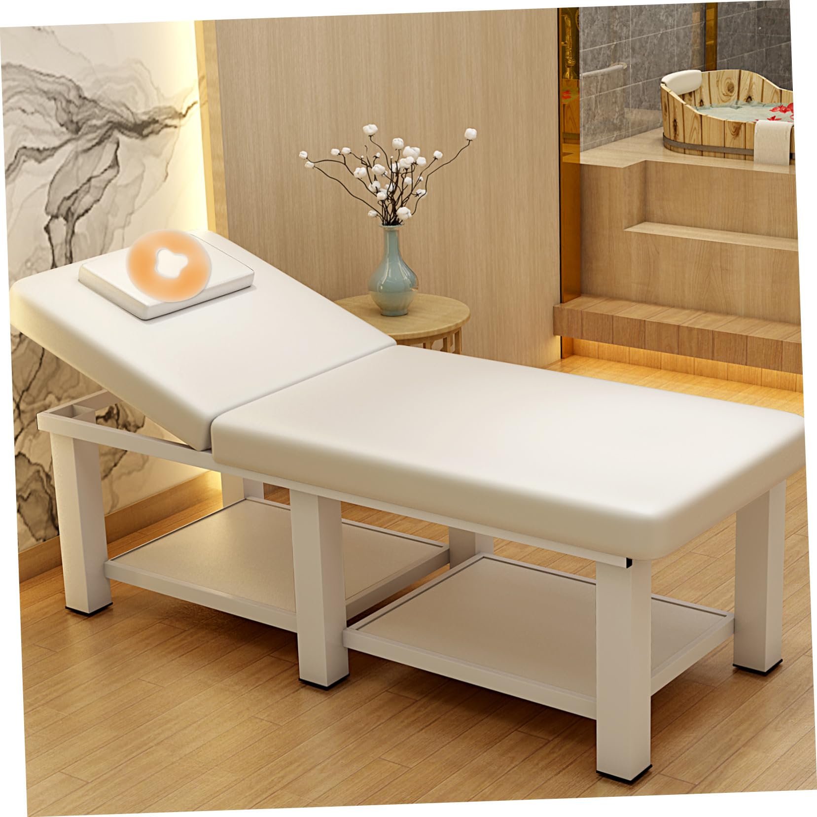 Gatuida Silikon Gesichtsstützkissen für Massage, Spa und Fußpflege, Orange