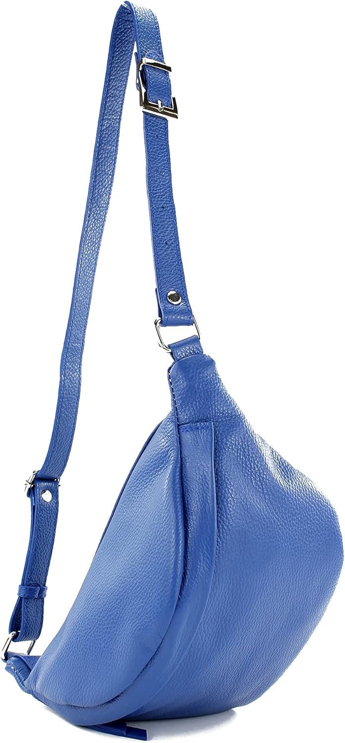 modamoda de - T77 - Italian hip bag, bum bag medium made of soft leather