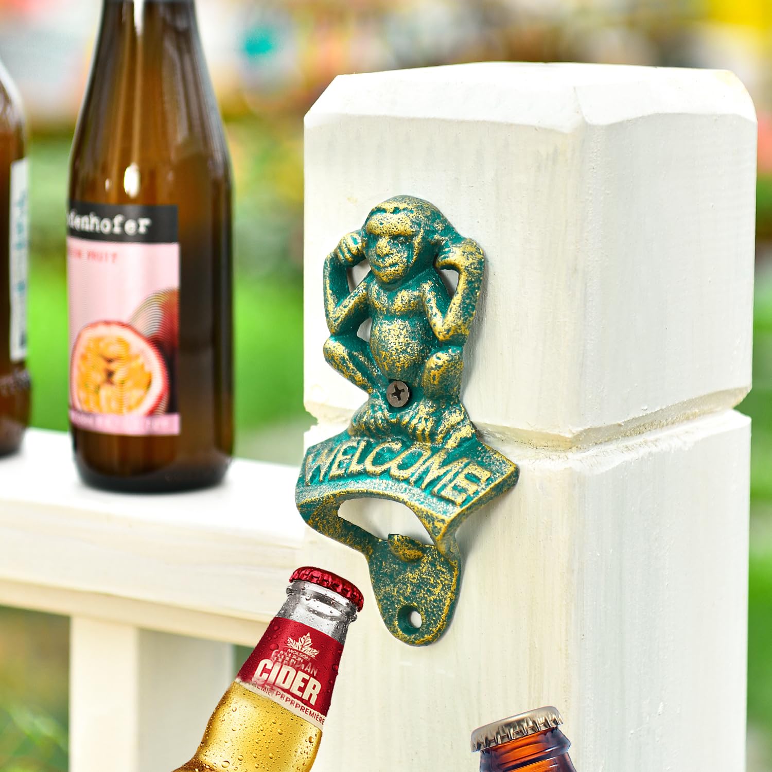 Sungmor Décapsuleur De Bière En Fonte, Marron Rustique à