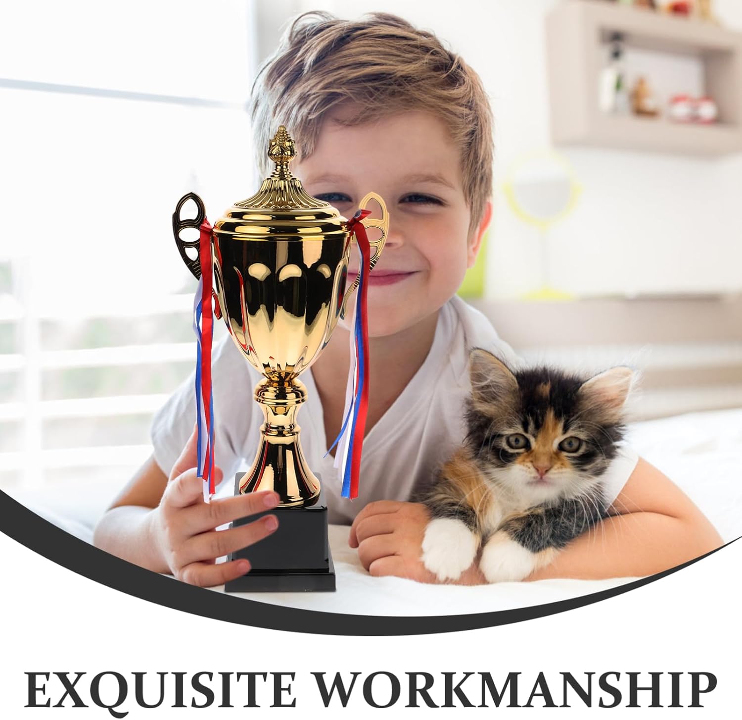 YARNOW Trophy Cup Award, Metal Trophy Award for Sports Competitions Tournaments