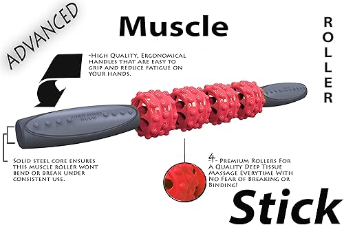 Miniatura 2 de Advanced Series - The Stick Massage Roller Muscle Roller Stick for Muscles - Fitness Answered Training