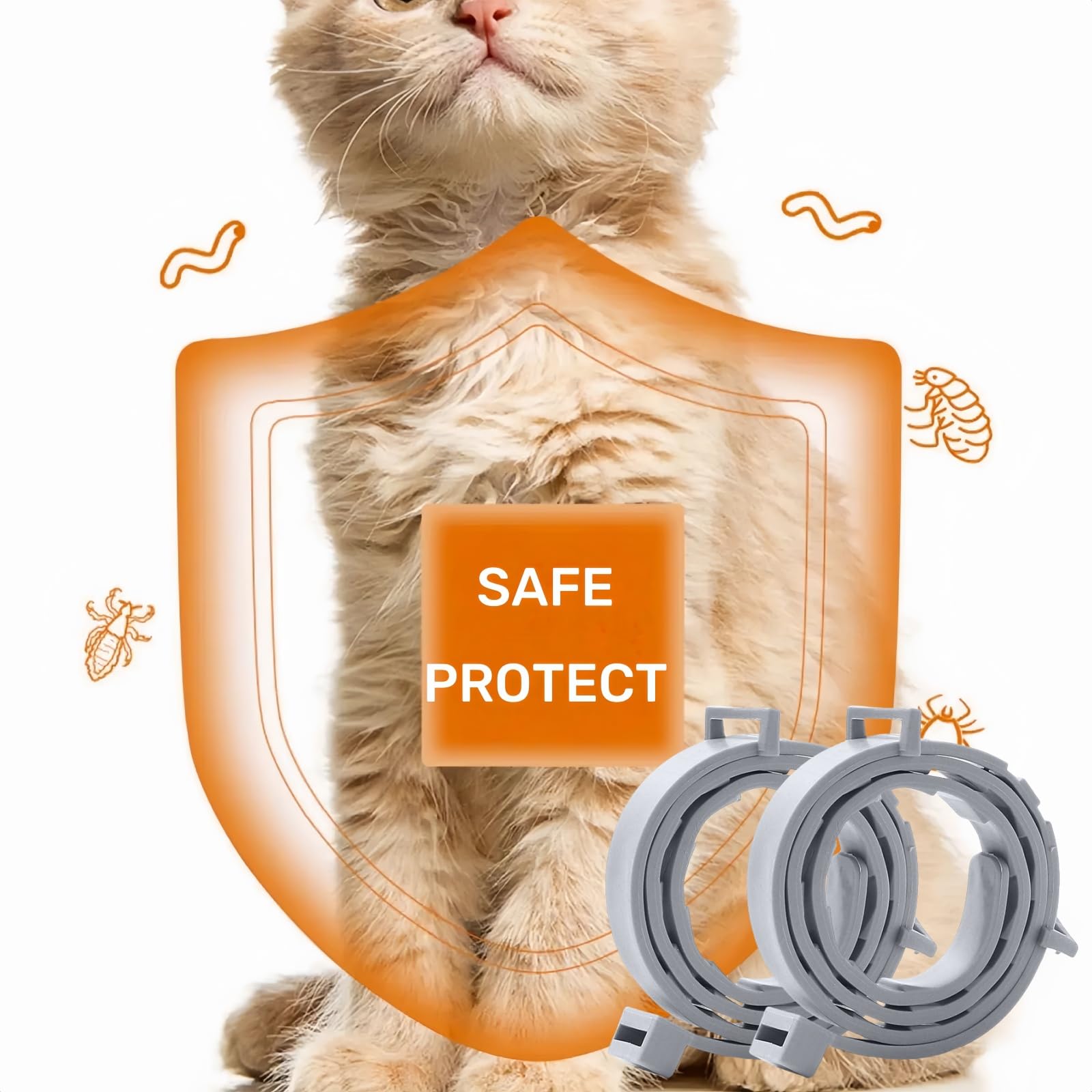 2 Pack Collar for Cats,Cat Collar,Cat Collar to Prevent,Safe Waterproof Adjustable Cat Collars,Containing Natural Essential Oils,Small Dog Collar,Dog Col/lar Small D/og,Puppy Do/g Colla/r - Image 4