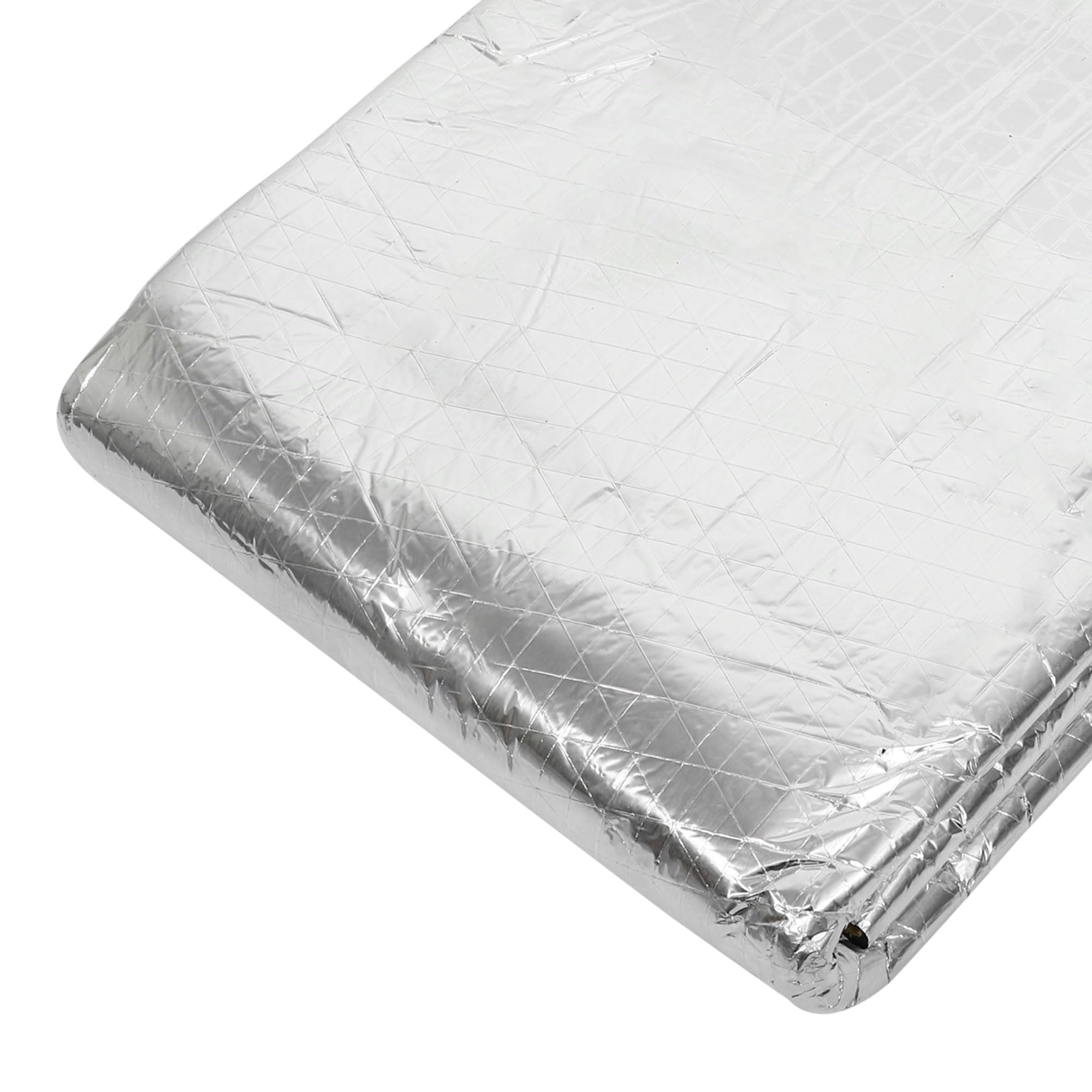 uxcell Isolant Thermique Et Phonique 1pc Pour Toit, Conduite D'eau | Dimensions 203X100Cm, Mousse Haute Densité, Feuille D'Aluminium, Usine, Ferme, Industrielle, Anti-Bruit, Anti-Gel