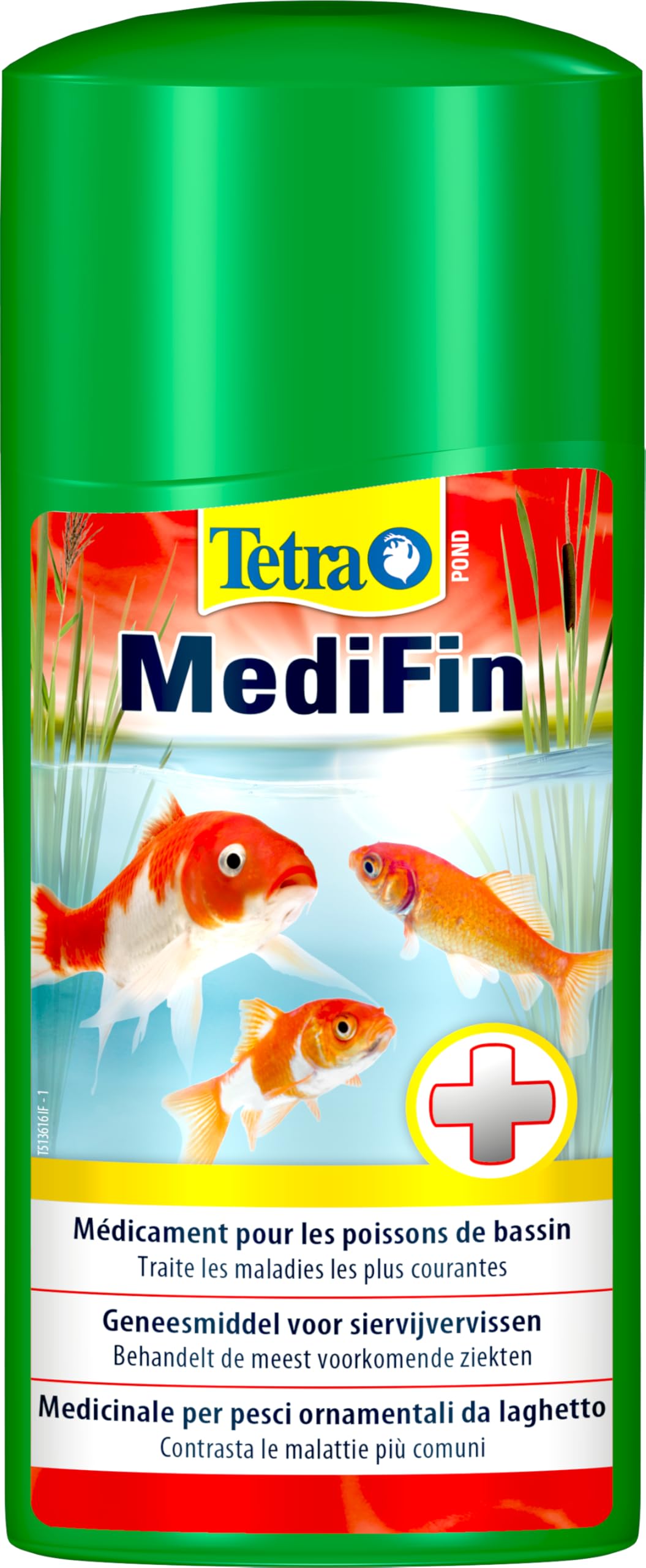 Tetra Pond MediFin – medicinale per Pesci da laghetto, Efficace Contro Le malattie più Comuni, Anche per la prevenzione e la disinfezione, 500 ml