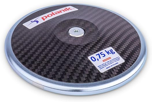Polanik Discus CCD19 - Carbon Competition Discus - with Center Plates | 0,75 kg R6| 61% Rim Weight