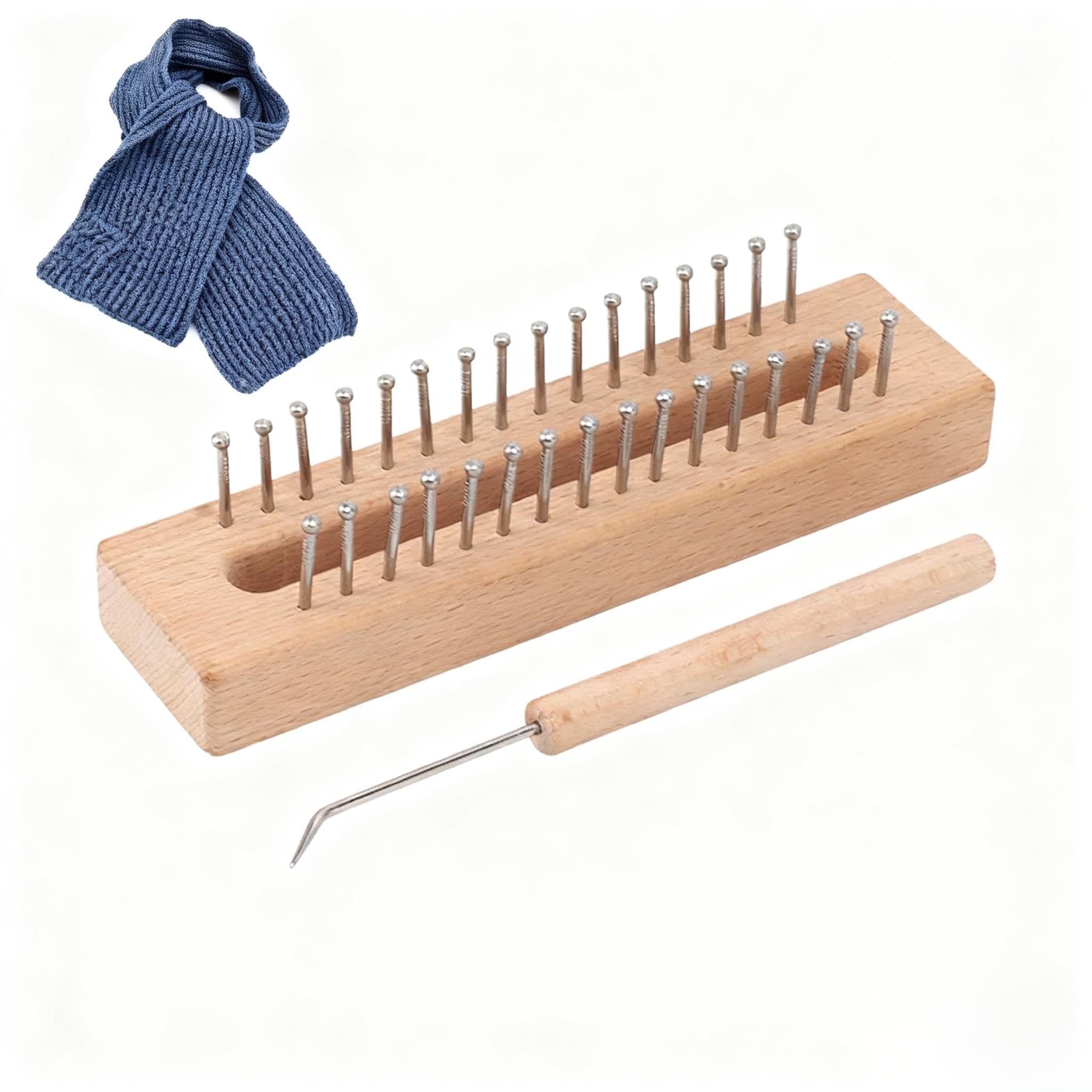 Amazon.com: Tissting Knitting Loom, 6.3 x 1.57 Inch Wooden Square