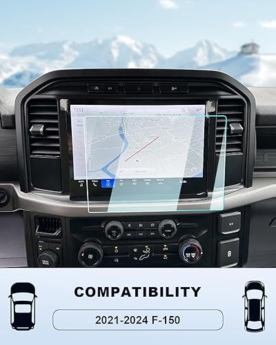 Miniatura 2 de BIXUAN Protector de pantalla de vidrio templado para Ford F-150 King Ranch/Lariat/Limited/Platinum/Raptor/Tremor/XLT 2021-2024, accesorios