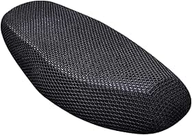 Capa Térmica para Banco de Moto, Preta, Malha Respirável, Universal 53x85cm, compatível com Honda BIZ CG 150 Titan Fan YBR