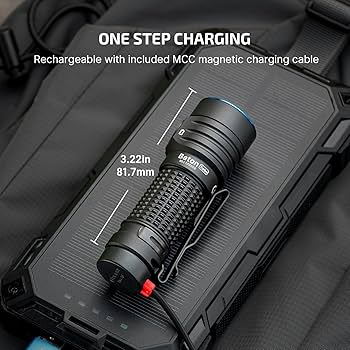 【新品未使用】BATON Turbo バトン ターボ 黒 1000lm キャンプ OLIGHT BatonTurbo EDC Flashlight Rechargeable with Magnetic