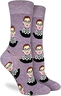Good Luck Sock Women's Ruth Bader Ginsburg, Judge, Feminist Socks, Adult