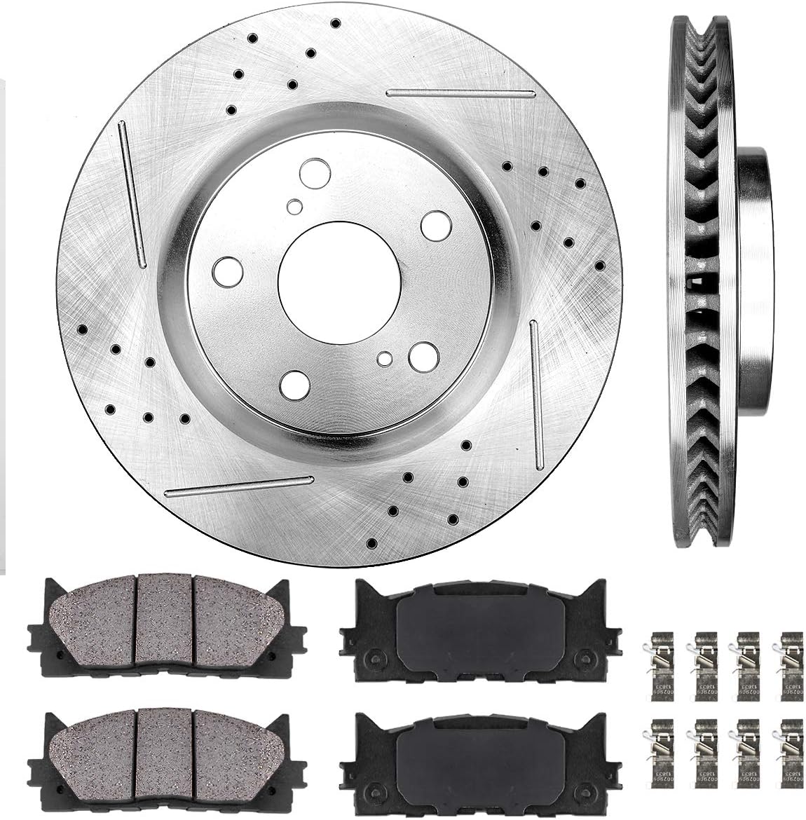 Callahan Front Brake Kit for 200717 Toyota Camry 0818